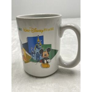 Walt Disney World 4 Parks one World Mom Mug Mickey Goofy Donald Pluto